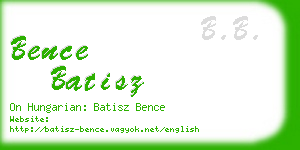 bence batisz business card